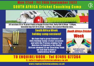 Advert for Cricket Camp